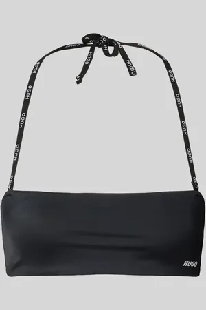 HUGO BOSS Top bikini z detalami z logo