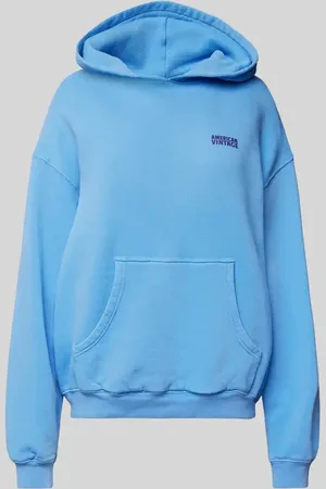 American Vintage Bluza o kroju oversized z kapturem i kieszenią kangurką model ‘ZUBIRD’