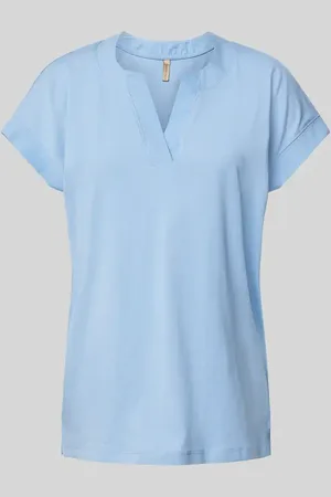 soyaconcept T-shirt z dekoltem w serek model ‘DERBY’