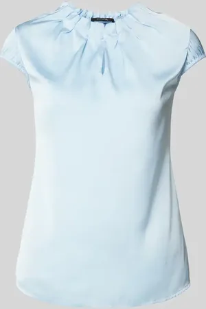 Comma, Bluzka o kroju slim fit z wycięciem w kształcie łezki