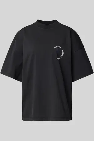 Pegador T-shirt o kroju oversized z nadrukiem z logo model ‘ROYA’