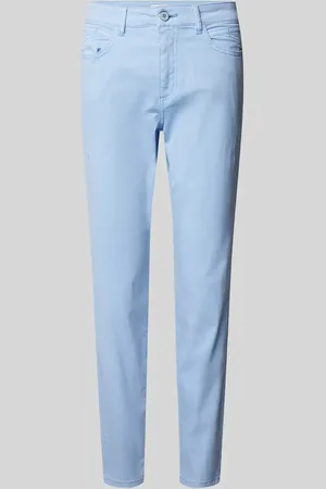 QS by s.Oliver Spodnie materiałowe o kroju slim fit z mieszanki bawełny