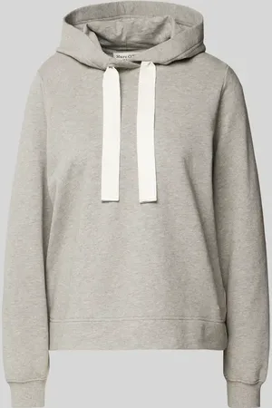Marc O’ Polo Bluza z kapturem o kroju relaxed fit z czystej bawełny o groszkowanej powierzchni