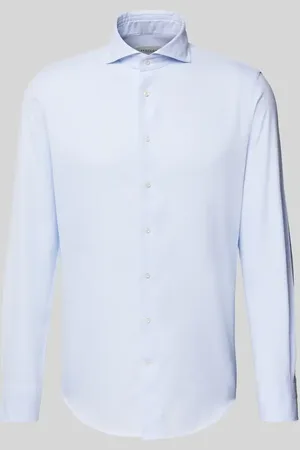 Profuomo Koszula biznesowa o kroju slim fit z kołnierzykiem typu cutaway model ‘X-Cutaway’