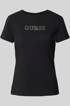 Guess T-shirt z detalem z logo model ‘BRIANA’