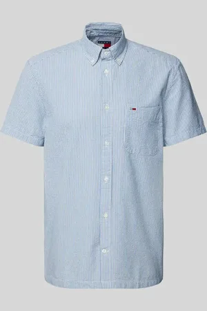 Tommy Hilfiger Koszula casualowa o kroju regular fit z czystej bawełny z krótkim rękawem