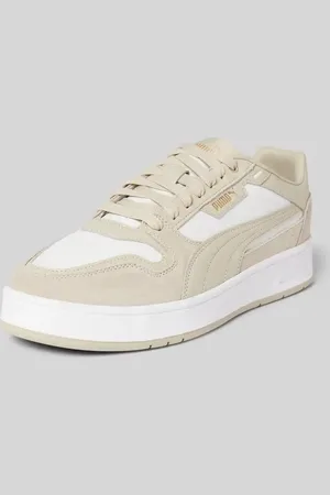 PUMA Sneakersy z mieszanki skóry model ‘COURT CLASSIC STREET’