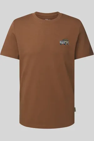 QS by s.Oliver T-shirt o kroju regular fit z czystej bawełny z aplikacją Ford®