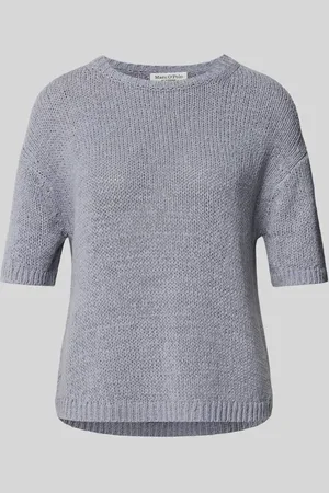 Marc O’ Polo Sweter z dzianiny o luźnym kroju z krótkim rękawem