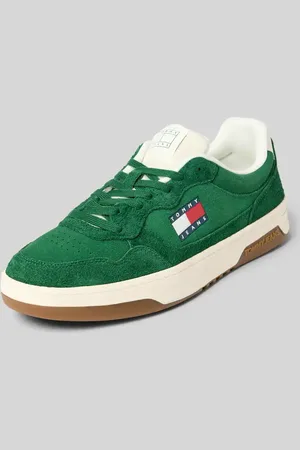Tommy Hilfiger Sneakersy niskie ze skóry welurowej