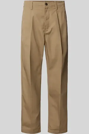 G-Star Chinosy o kroju relaxed tapered fit z zakładkami w pasie