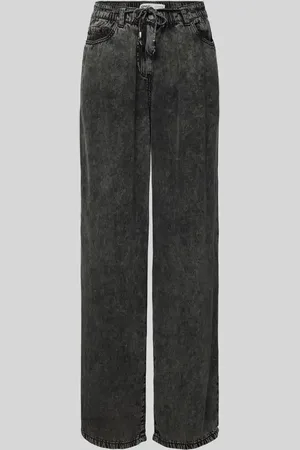 ONLY Spodnie materiałowe o luźnym kroju w jeansowy stylu model ‘KENYA LIFE’