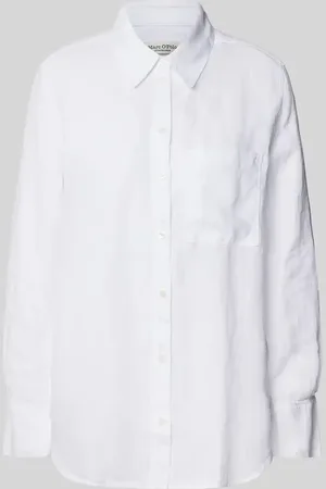 Marc O’ Polo Bluzka lniana o kroju regular fit z czystego lnu