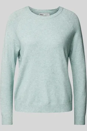 ONLY Sweter z dzianiny o kroju regular fit z mieszanki wiskozy model ‘LESLY KINGS’
