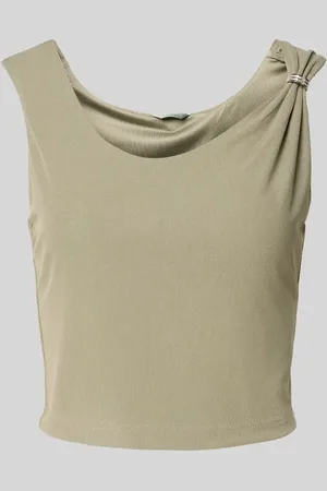 Guess Top krótki z efektem prążkowania model ‘AIMEE’