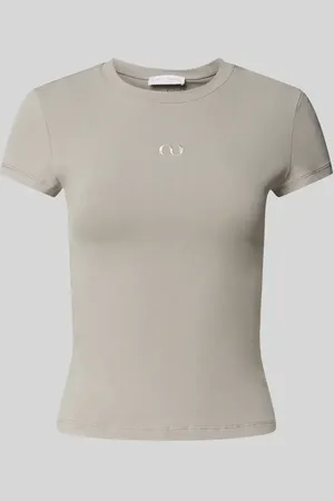 Lena Gercke T-shirt z wyhaftowanym logo — LeGer Studio Kollektion