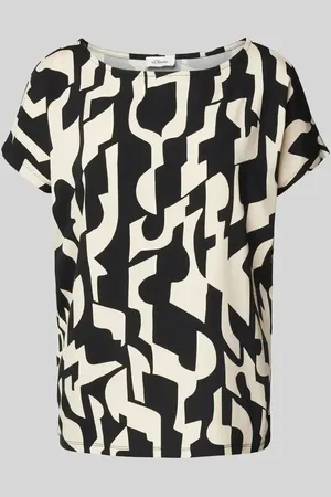 QS by s.Oliver T-shirt o kroju relaxed fit z mieszanki wiskozy i elastanu