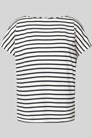 QS by s.Oliver T-shirt o kroju relaxed fit z mieszanki wiskozy i elastanu