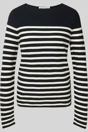 Marc O’ Polo Sweter z dzianiny o kroju regular fit z czystej bawełny ze wzorem w paski
