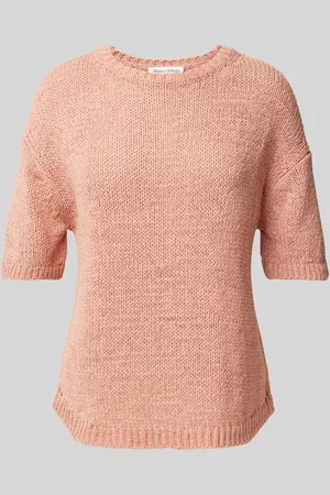Marc O’ Polo Sweter z dzianiny o luźnym kroju z krótkim rękawem