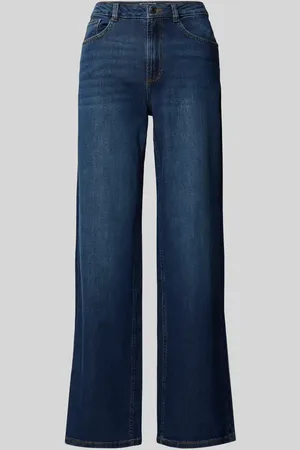 TOM TAILOR Jeansy o kroju relaxed fit z szeroką nogawką z mieszanki bawełny ze szwami w kontrastowym kolorze
