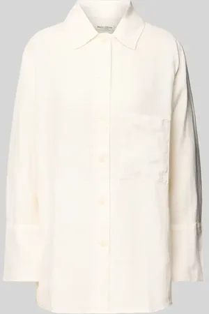 Marc O’ Polo Bluzka lniana o kroju relaxed fit z lekkiego materiału