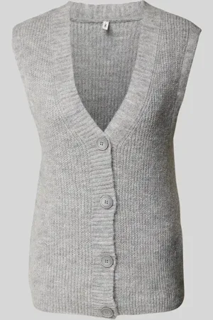 ONLY Kamizelka dzianinowa o kroju regular fit z listwą guzikową model ‘LAUREN’