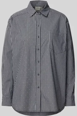 Neo Noir Bluzka koszulowa o kroju regular fit z obszyciem ozdobnymi kamieniami model ‘Dalma’