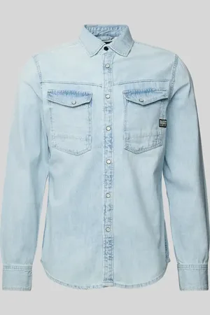 G-Star Koszula jeansowa o kroju slim fit z kieszeniami z patką na piersi model ‘Dakota’