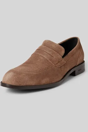 HUGO BOSS Mokasyny z fakturowanym wzorem model ‘Tayil’