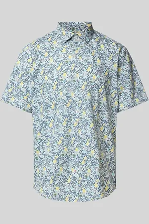 Lerros Koszula casualowa o kroju regular fit z kołnierzykiem typu kent model ‘CONCEALLED’