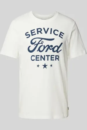 QS by s.Oliver T-shirt o kroju regular fit z czystej bawełny z nadrukiem Ford®