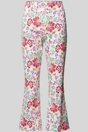 STEHMANN Spodnie materiałowe o skróconym kroju slim fit model ‘Ina’