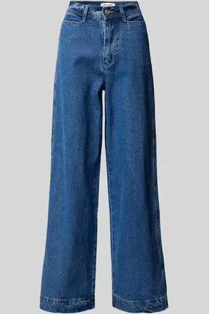 Lollys Laundry Jeansy z szeroką nogawką i wpuszczanymi kieszeniami model ‘Florida’