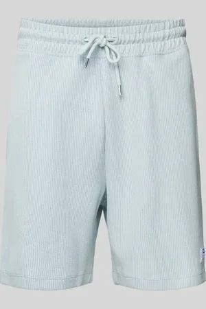 Hugo Blue Szorty z dzianiny dresowej o kroju regular fit z fakturowanym wzorem model ‘Nuwafflo’