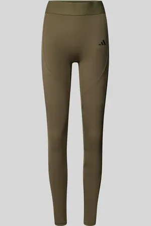 adidas Legginsy o kroju skinny fit z nadrukiem z logo