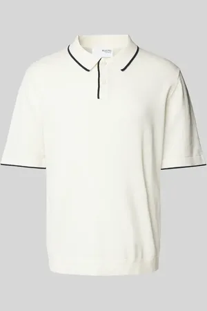 SELECTED Koszulka polo z rękawem o dł. 1/2 model ‘MATTIS’