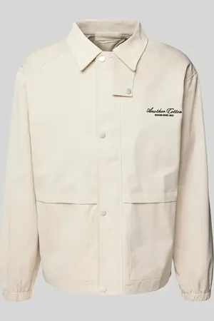 Another Cotton Lab Kurtka o kroju oversized z wyhaftowanym logo
