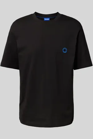 Hugo Blue T-shirt z naszywką z logo model ‘Niley’