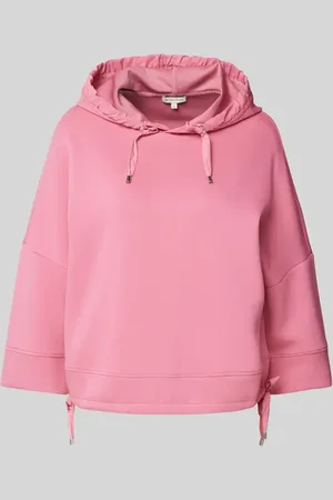 TOM TAILOR Bluza z kapturem krótka ze scuby z rękawem o dł. 3/4