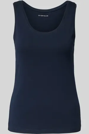 TOM TAILOR Top o kroju regular fit z mieszanki bawełny