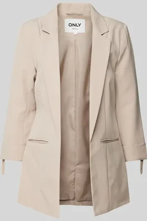 ONLY Długi żakiet o kroju relaxed fit z ozdobnym guzikiem z imitacji perły model ‘KAYLE-ORLEEN LIFE’