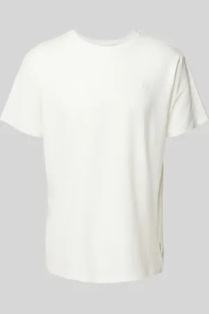 Blend T-shirt z prążkowanym, okrągłym dekoltem model ‘Dinton’