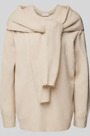 Lena Gercke Sweter z dzianiny z wiązanym detalem model ‘Iris’