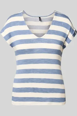 ONLY T-Shirt o kroju relaxed fit z mieszanki drobnej wiskozy model ‘LIRA LIFE’