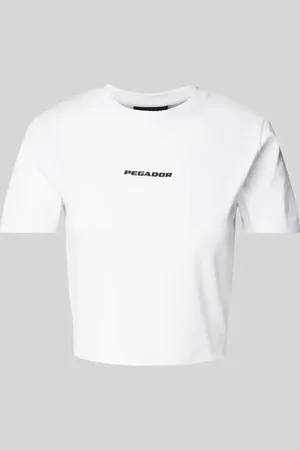 Pegador T-shirt krótki z nadrukiem z logo model ‘INES’