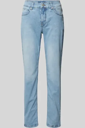 Mac Jeansy o kroju regular fit z krytym rozporkiem model ‘Sue’