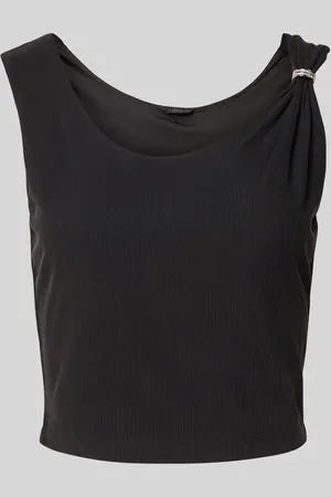 Guess Top krótki z efektem prążkowania model ‘AIMEE’