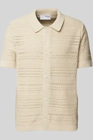 SELECTED Koszula casualowa o kroju regular fit z kołnierzykiem polo model ‘PALO’