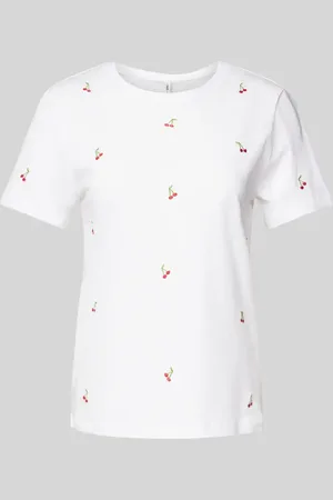 ONLY T-shirt o kroju regular fit z czystej bawełny model ‘KETTY LIFE’
